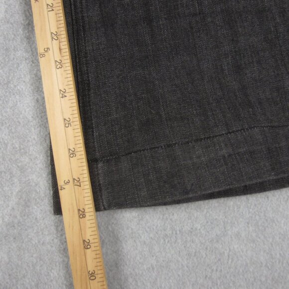 Mossimo Jeans Womens 22W Plus Dark Wash Stretch Trouser Denim Altered Hem - Picture 7 of 15